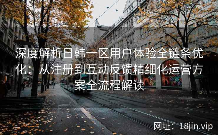 深度解析日韩一区用户体验全链条优化：从注册到互动反馈精细化运营方案全流程解读