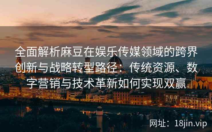 全面解析麻豆在娱乐传媒领域的跨界创新与战略转型路径：传统资源、数字营销与技术革新如何实现双赢