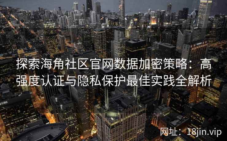 探索海角社区官网数据加密策略：高强度认证与隐私保护最佳实践全解析